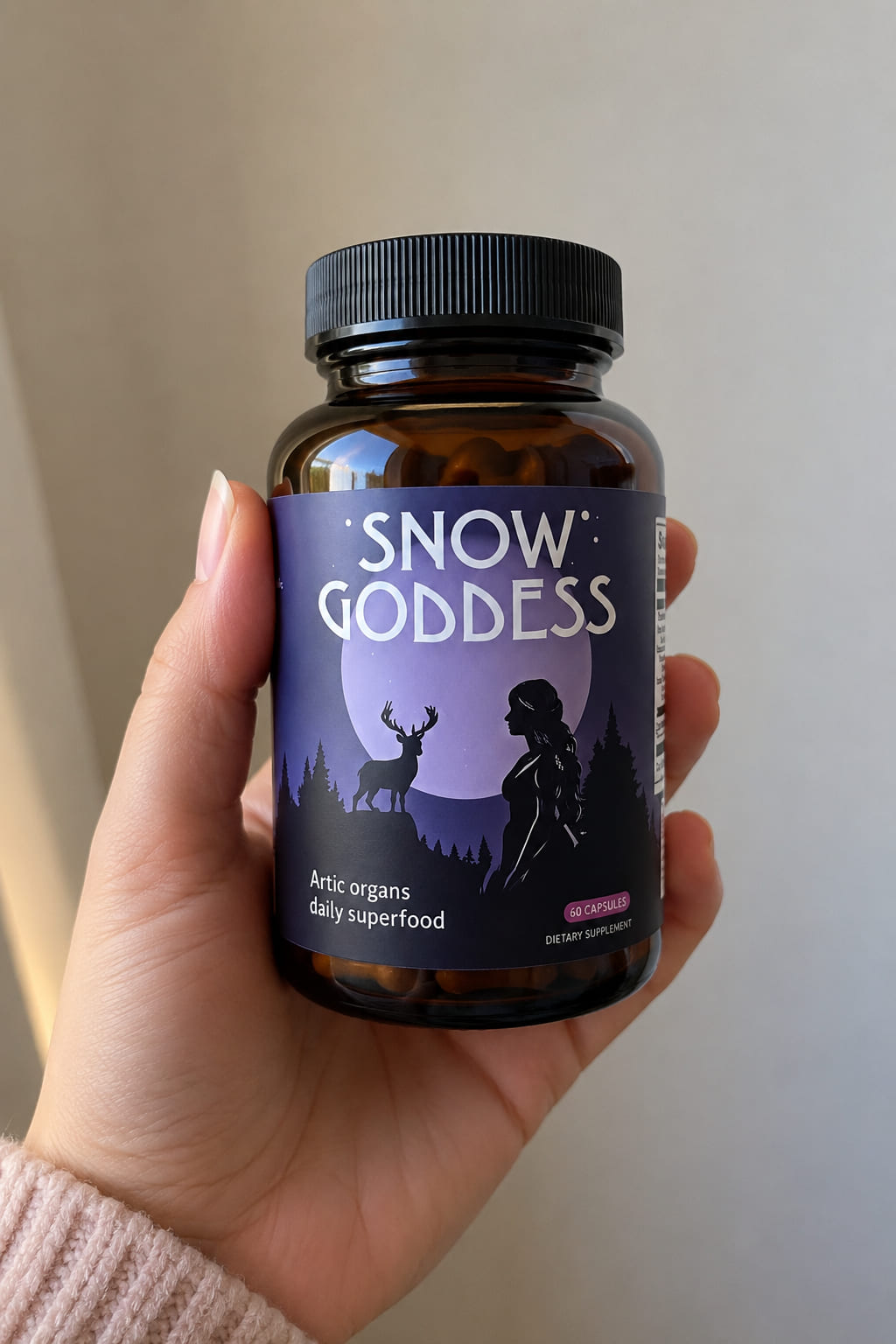 Customer holding Snow Goddess