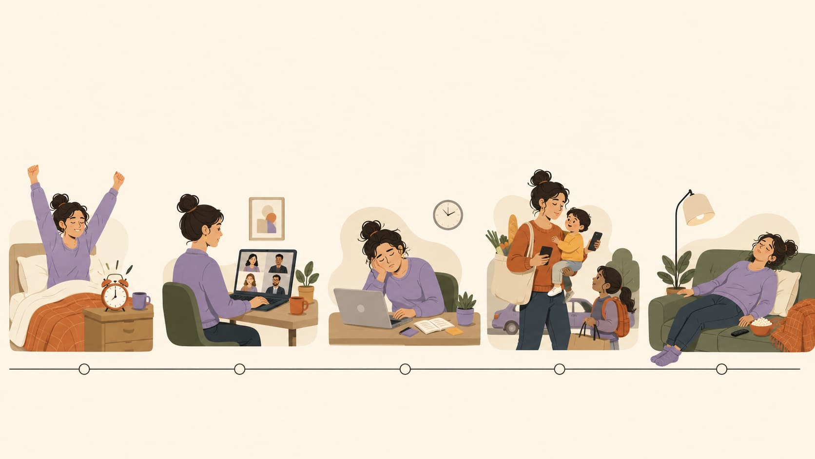 A modern woman's day